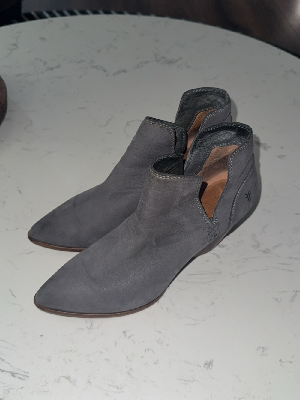 Frye Reina Cut Out Suede Point Sandals Size Women’s 7.5